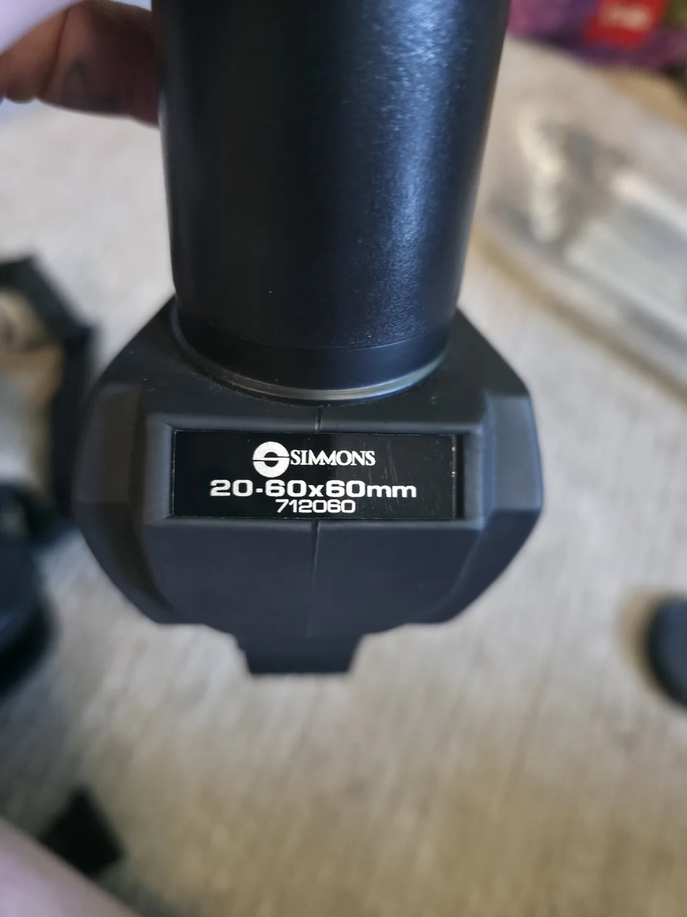 Simons Black Telescope Carry Case with Silver Tripod